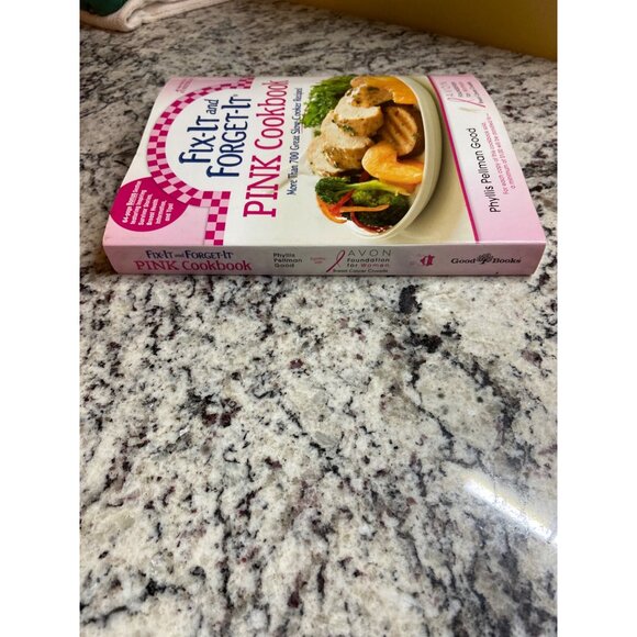 Fix-It and Forget-It Pink Cookbook Slow Cooker Recipes Avon Breast Cancer 2012 - Picture 5 of 8